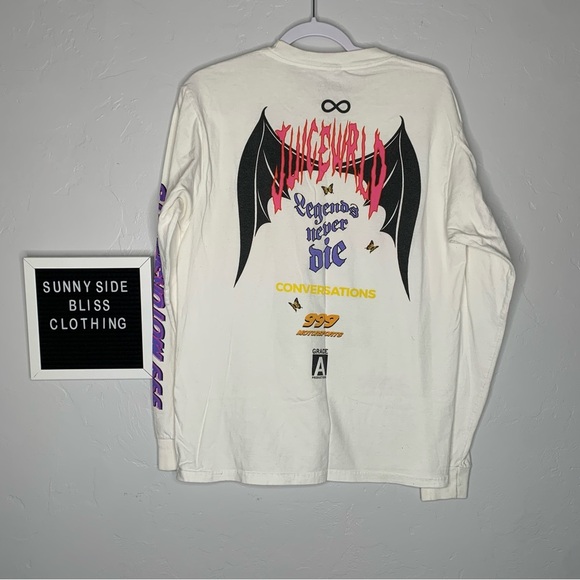Juice Wrld 999 Club Motorsports Long Sleeve Graphic Tee Shirt Size Medium - Picture 8 of 15